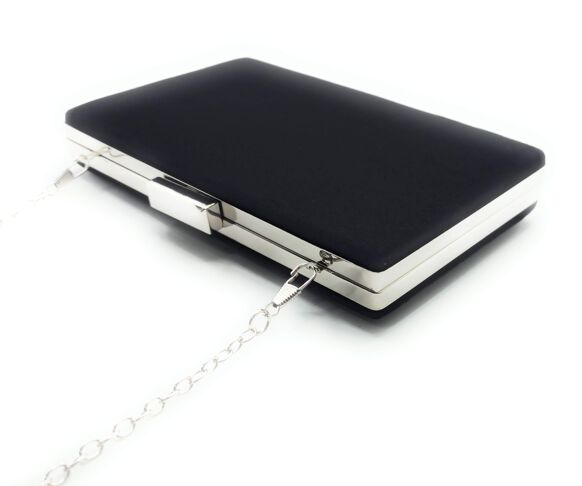 Clutch Ante Negro Plata