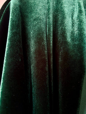 Kimono Corto Terciopelo verde bosque