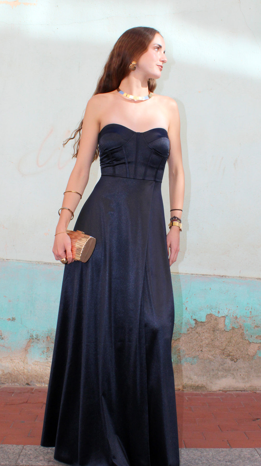 MUSSA DRESS Navy Blue