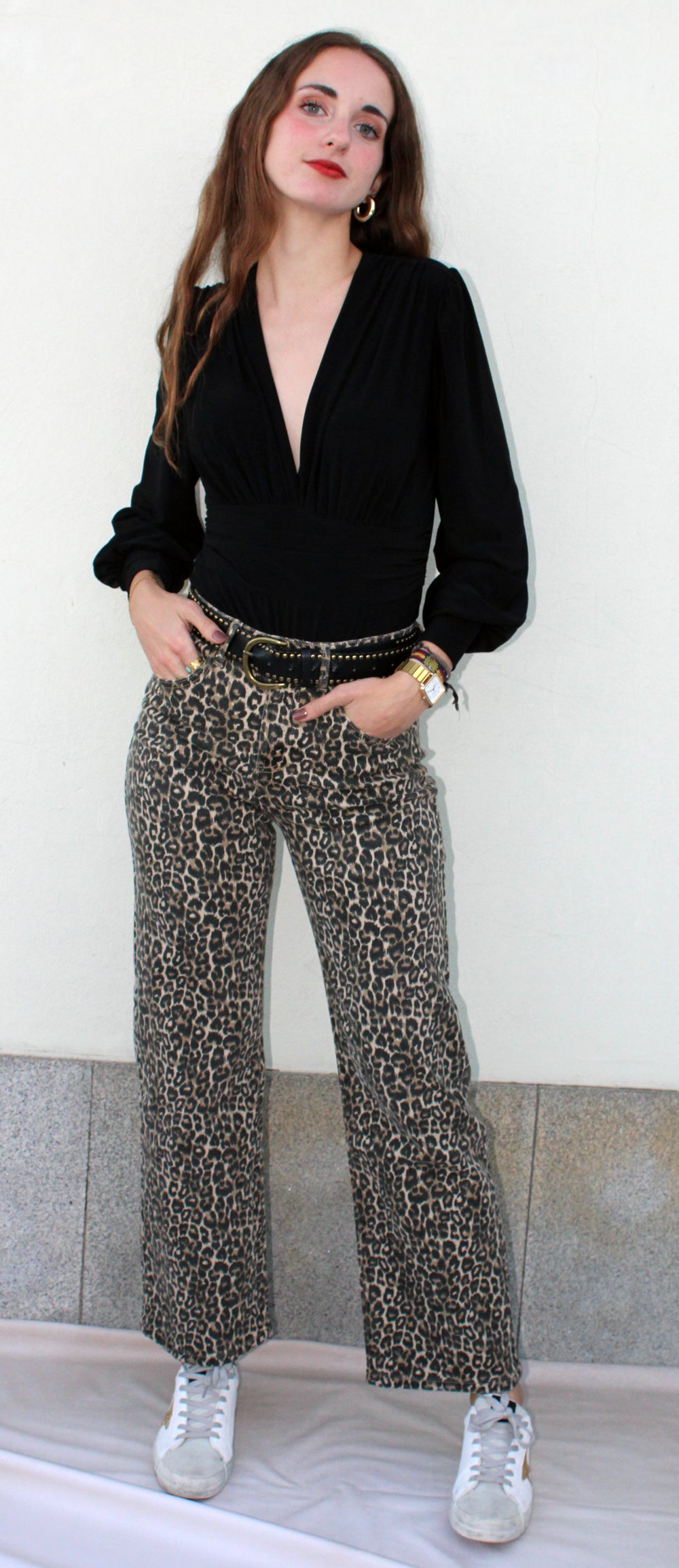 ANIMAL PRINT JEANS