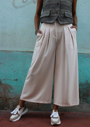 Pantalón Fluido SIENNA Beige