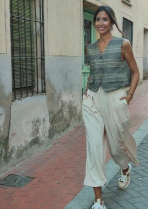 Pantalón Fluido SIENNA Beige